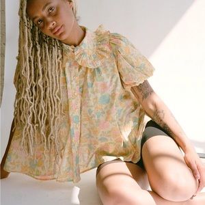 Selkie 100% Cotton Cream Puff Blouse